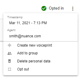 Handling Consent screenshot provides details consent details such as agent and timestamp. Handling consent